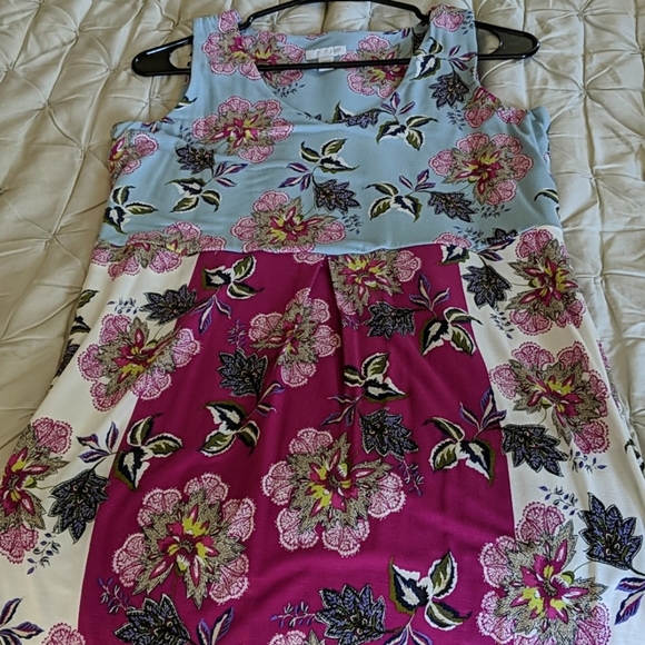 Mixed Pattern Sundress with pockets - Picture 2 of 4